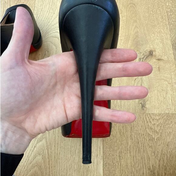 Christian Louboutin Stiletto Pumps Palais Royal Size 41 Black Red - Picture 7 of 10